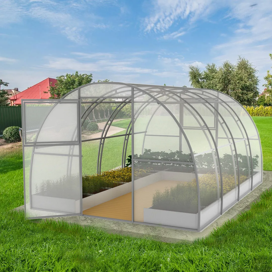 Теплица «Титан двойная дуга» 3х8 м Шаг 1 м 