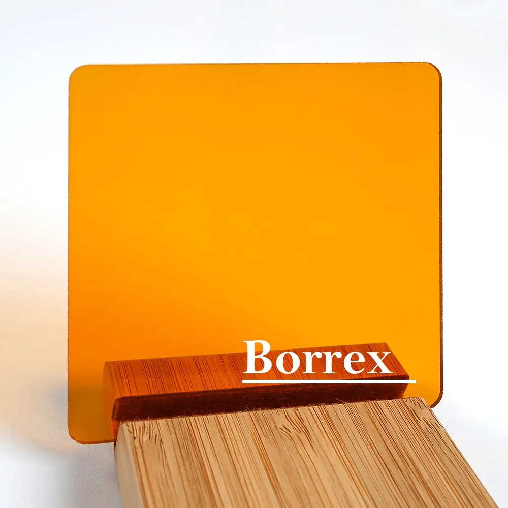 Монолитный поликарбонат Borrex оранжевый 4 мм 