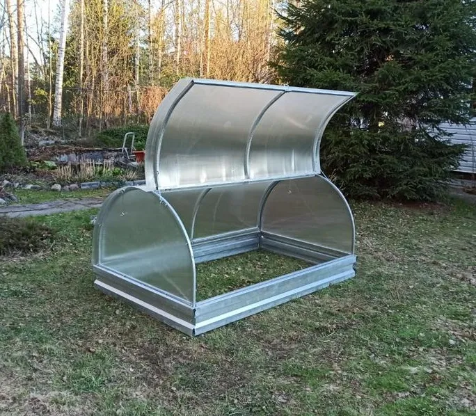 Теплица "Бабочка" 0,86х1х2 м 3,5 мм TEPPOL AN-V 