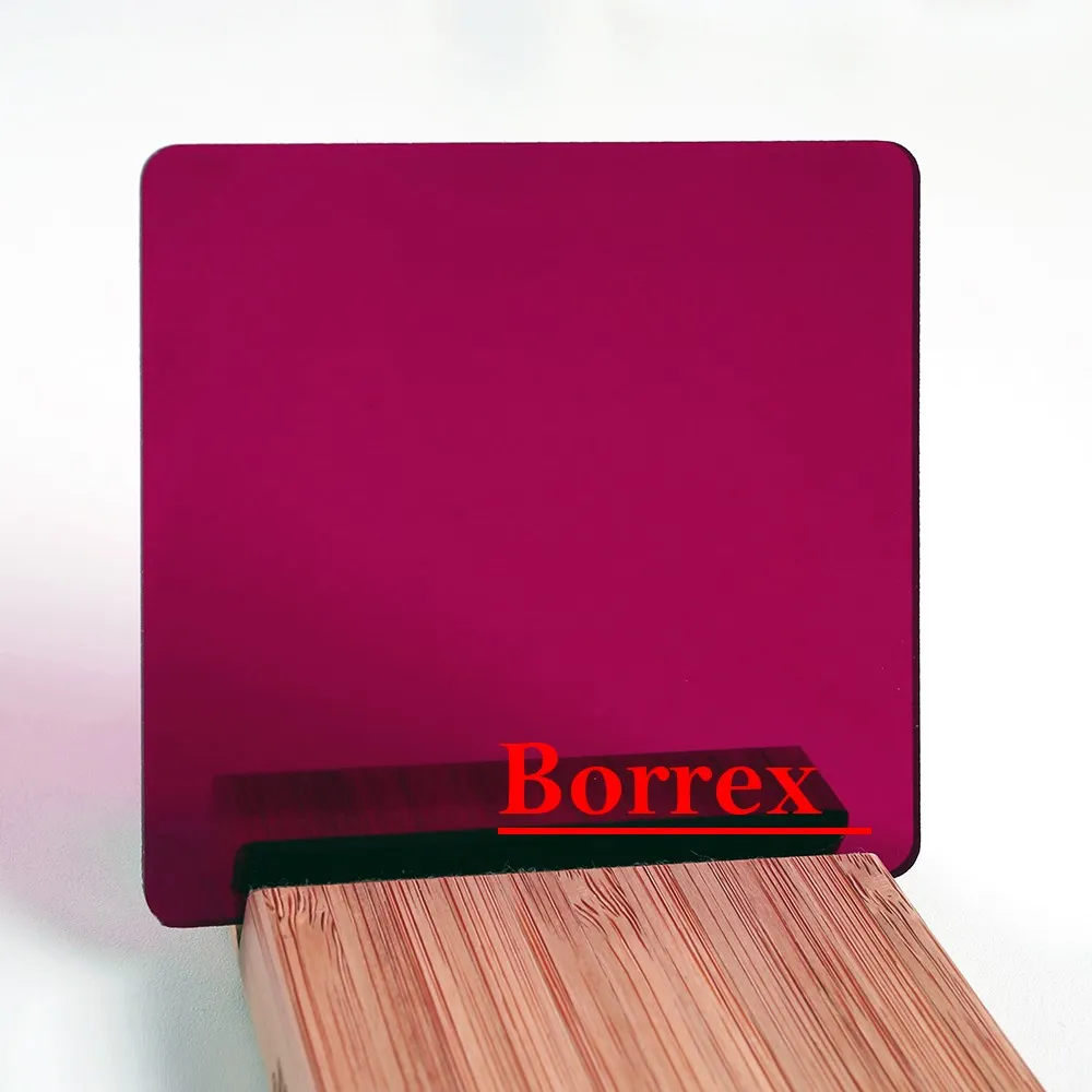 Монолитный поликарбонат Borrex гранат 2 мм 