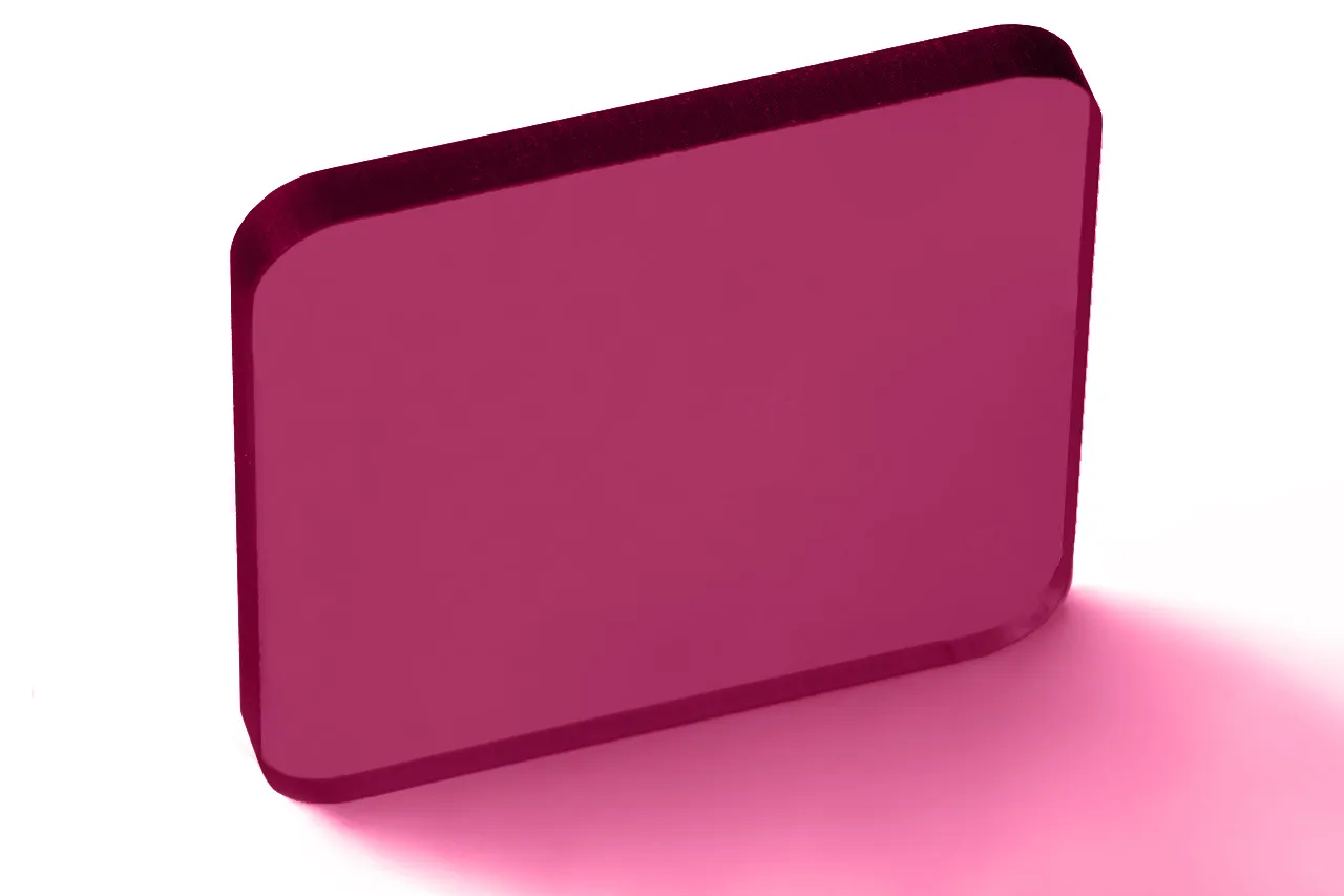 Монолитный поликарбонат Borrex гранат 4 мм 