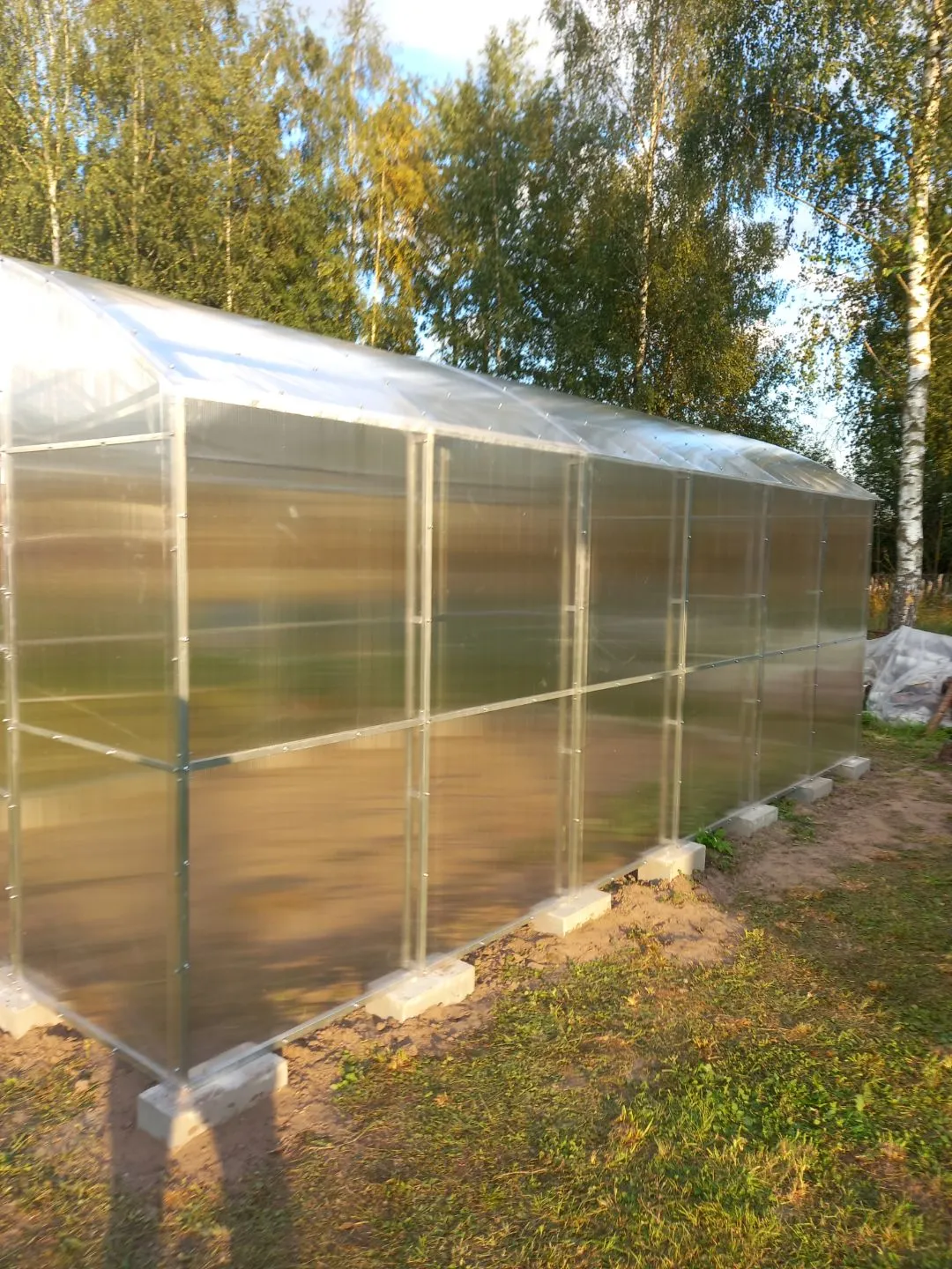 Теплица «Прямостенная» 3,5х4 м Шаг 65 см 