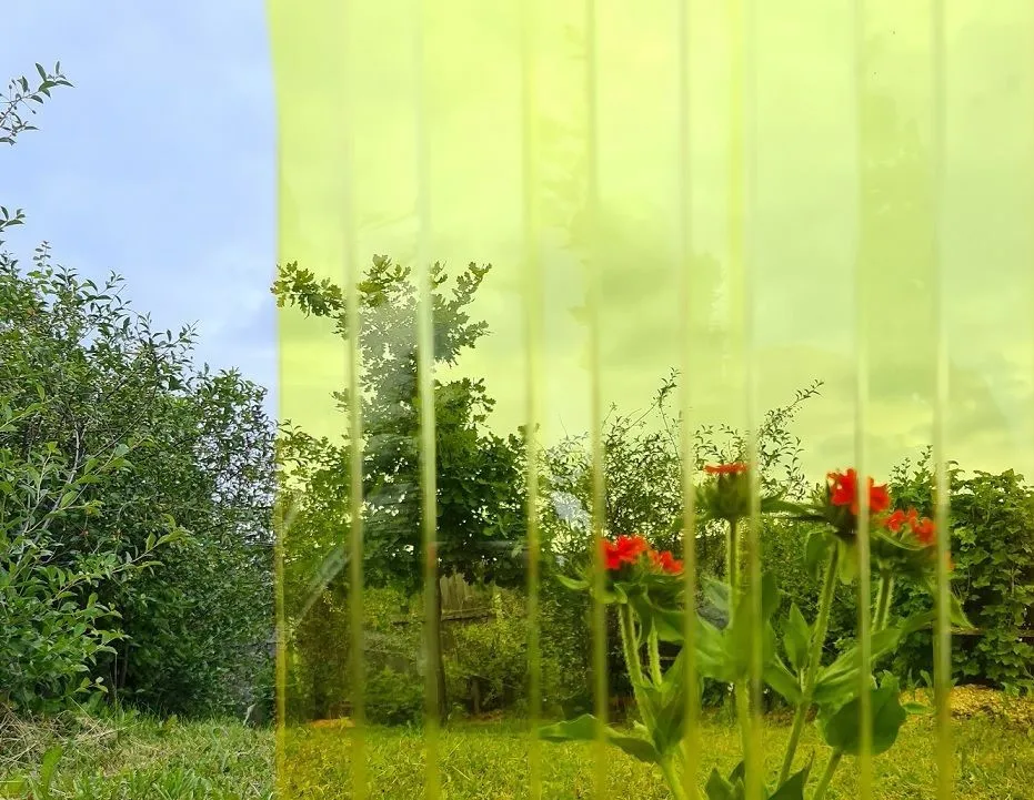 Профилированный поликарбонат желтый 0,8 мм 