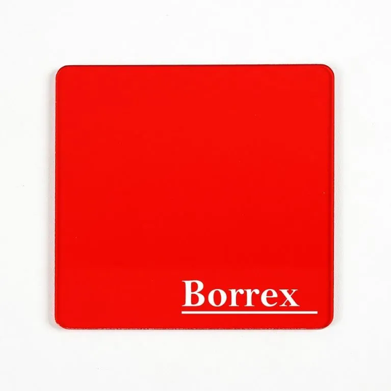 Монолитный поликарбонат Borrex красный 3 мм 