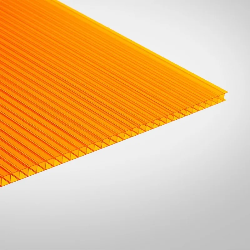 Сотовый поликарбонат 8 мм оранжевый 