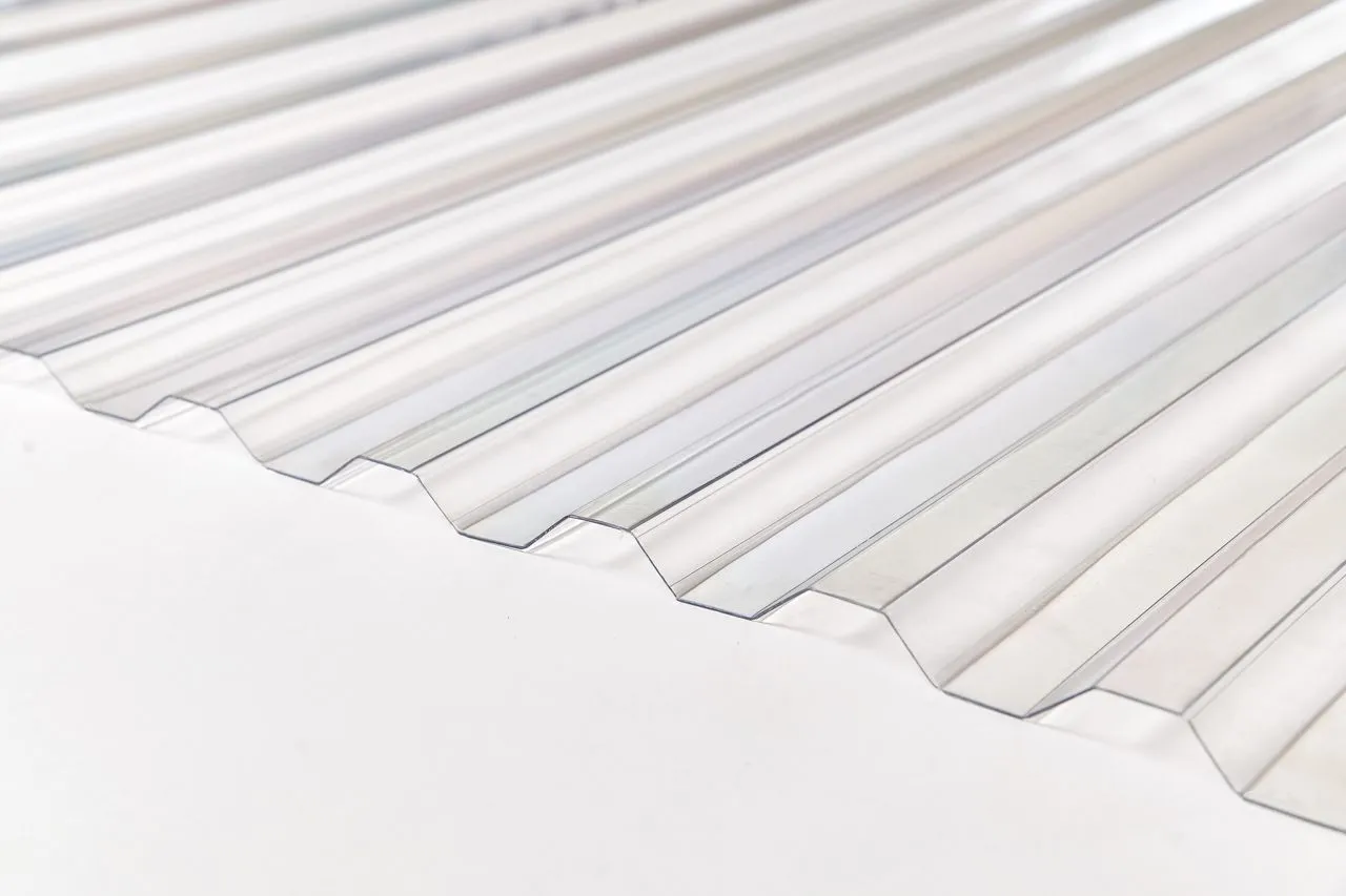 Профилированный поликарбонат прозрачный 0,8 мм 