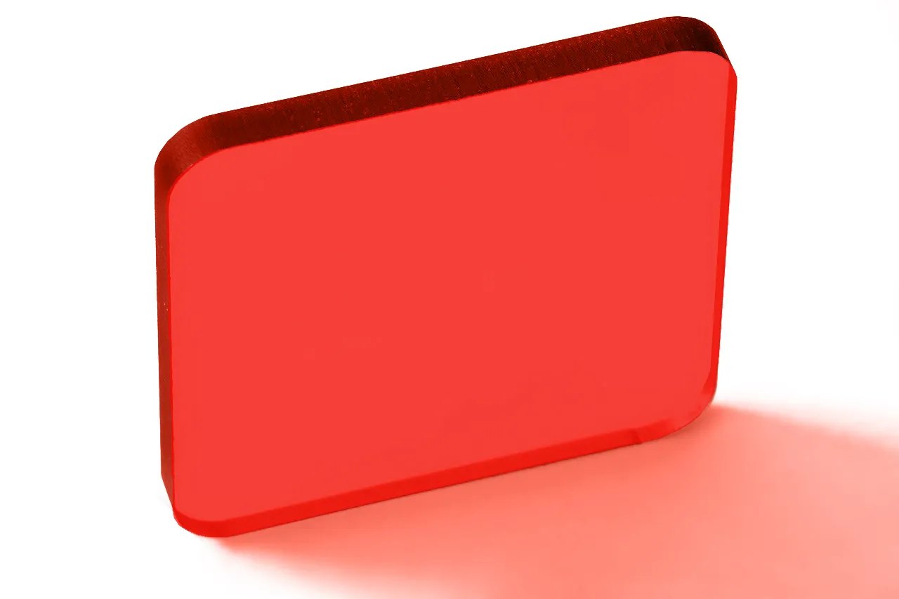 Монолитный поликарбонат Borrex красный 3 мм 