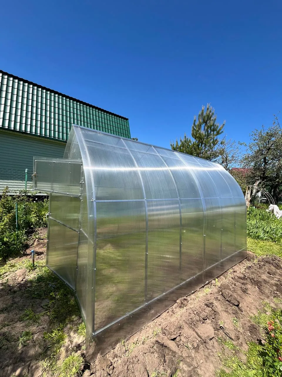 Теплица «Капля» 2х12 м Шаг 65 см 