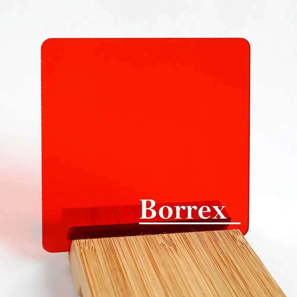 Монолитный поликарбонат Borrex красный 12 мм 