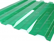 Профилированный поликарбонат 1,3 мм 1,05 х 2 м зеленый